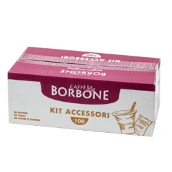 Borbone Kit Sucre, Verre, Palette - 100pc